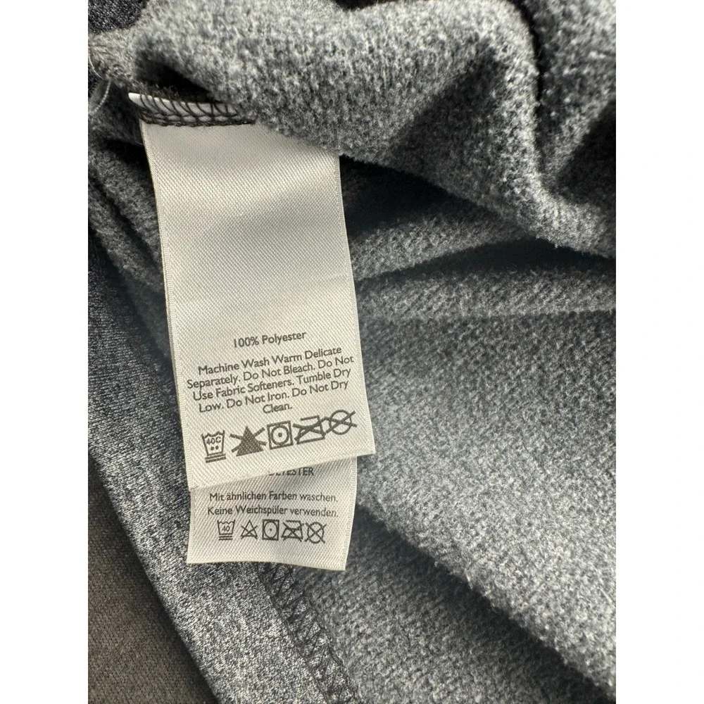 Eddie‎ Bauer First Ascent Mens Large Gray Quarter Zip Fleece Pullover Jacket